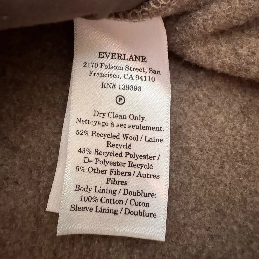 Everlane Men's Beige Tan Wool Blend Shirt Jacket - Picture 7 of 7